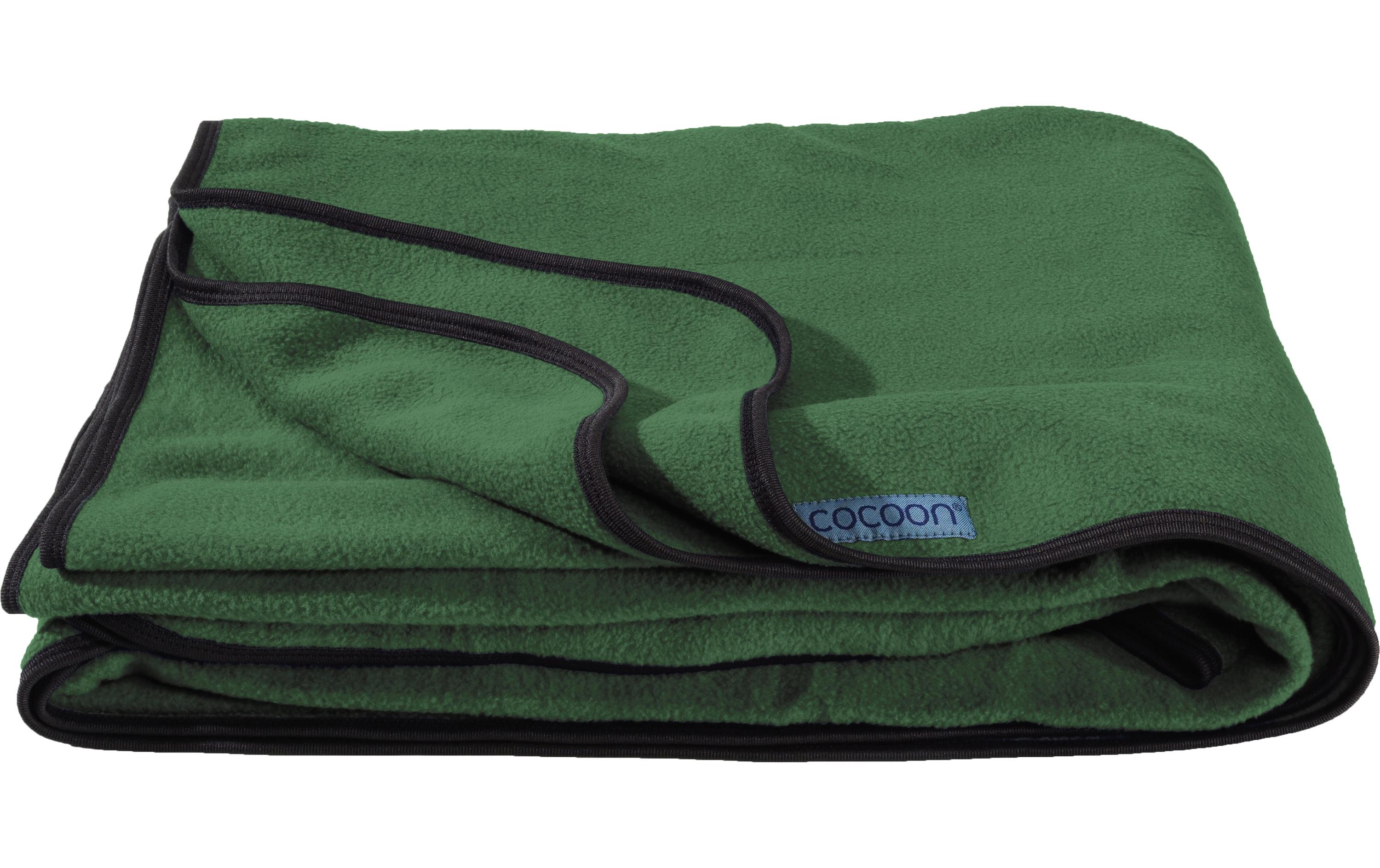 Reisedecke Fleece Blanket Dunkelgrün, 200 cm x 160 cmAngenehm weiche Decke für unterwegs und zu Hause