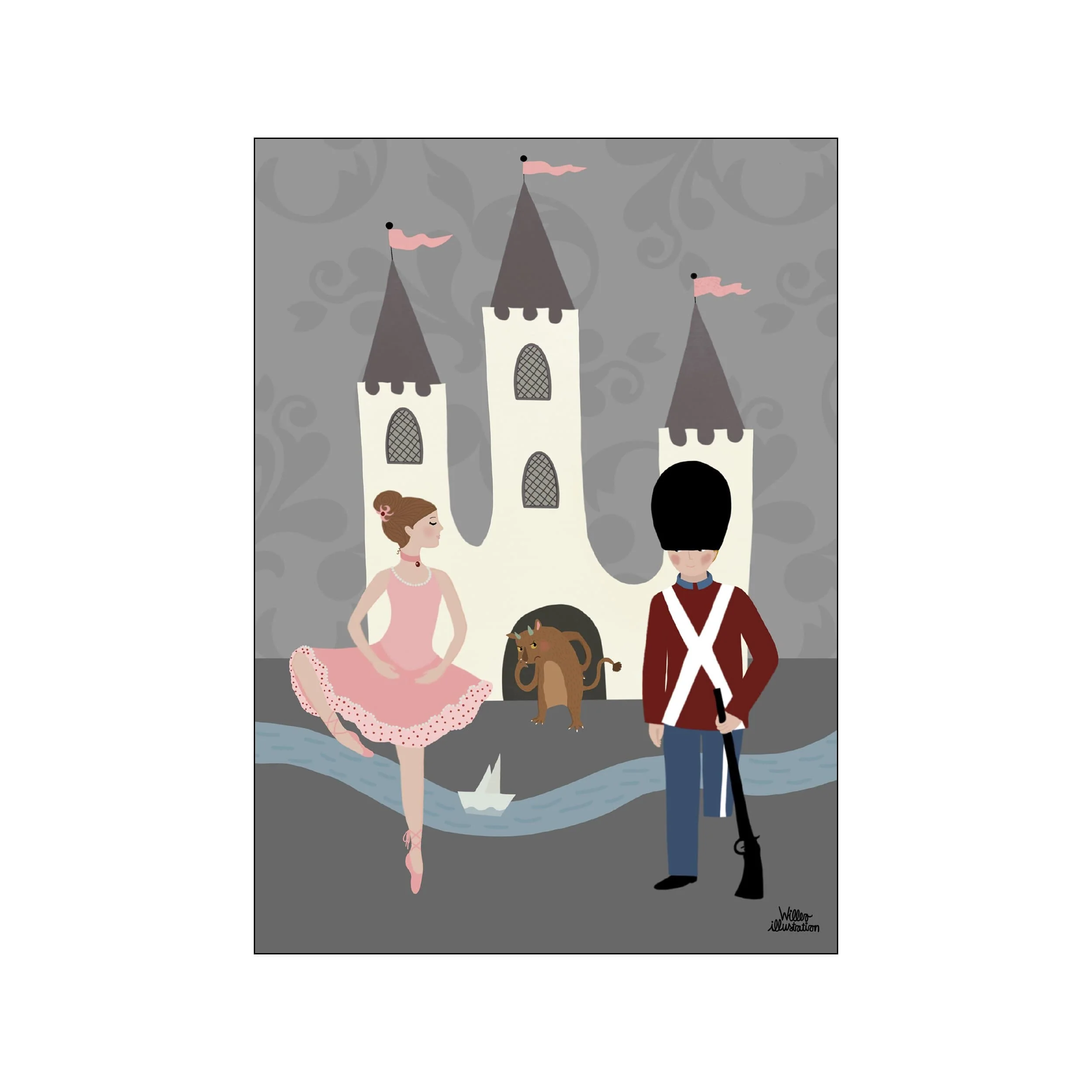 Poster & Frame  Willero Illustration Den Standhaftige Tinsoldat plakat
