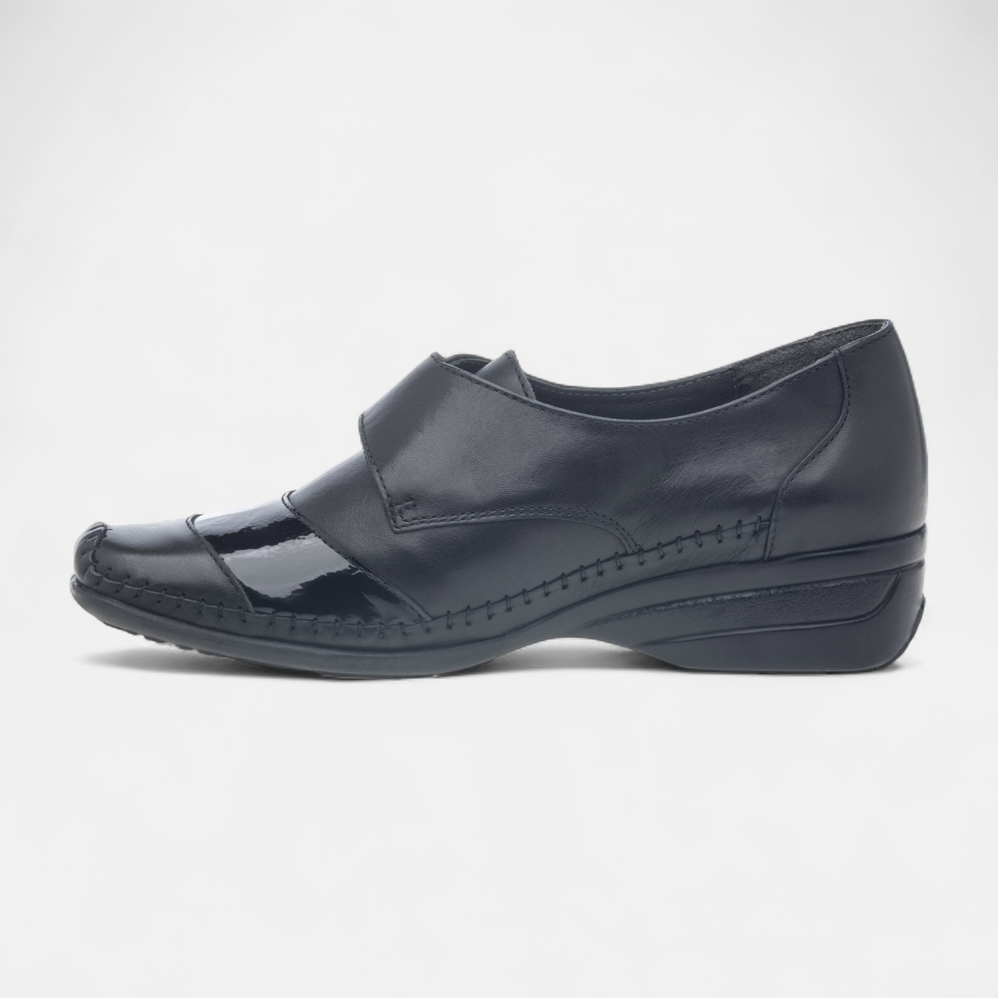 Derbies pieds sensibles Femme en cuir noir