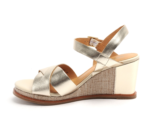 Fugitive nu pieds talons femme iroize or