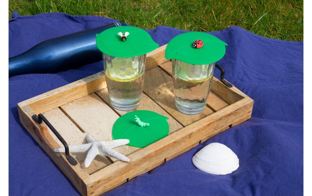 Glasabdeckung Mein Deckel – Garten BieneSilikon Deckel für Getränke