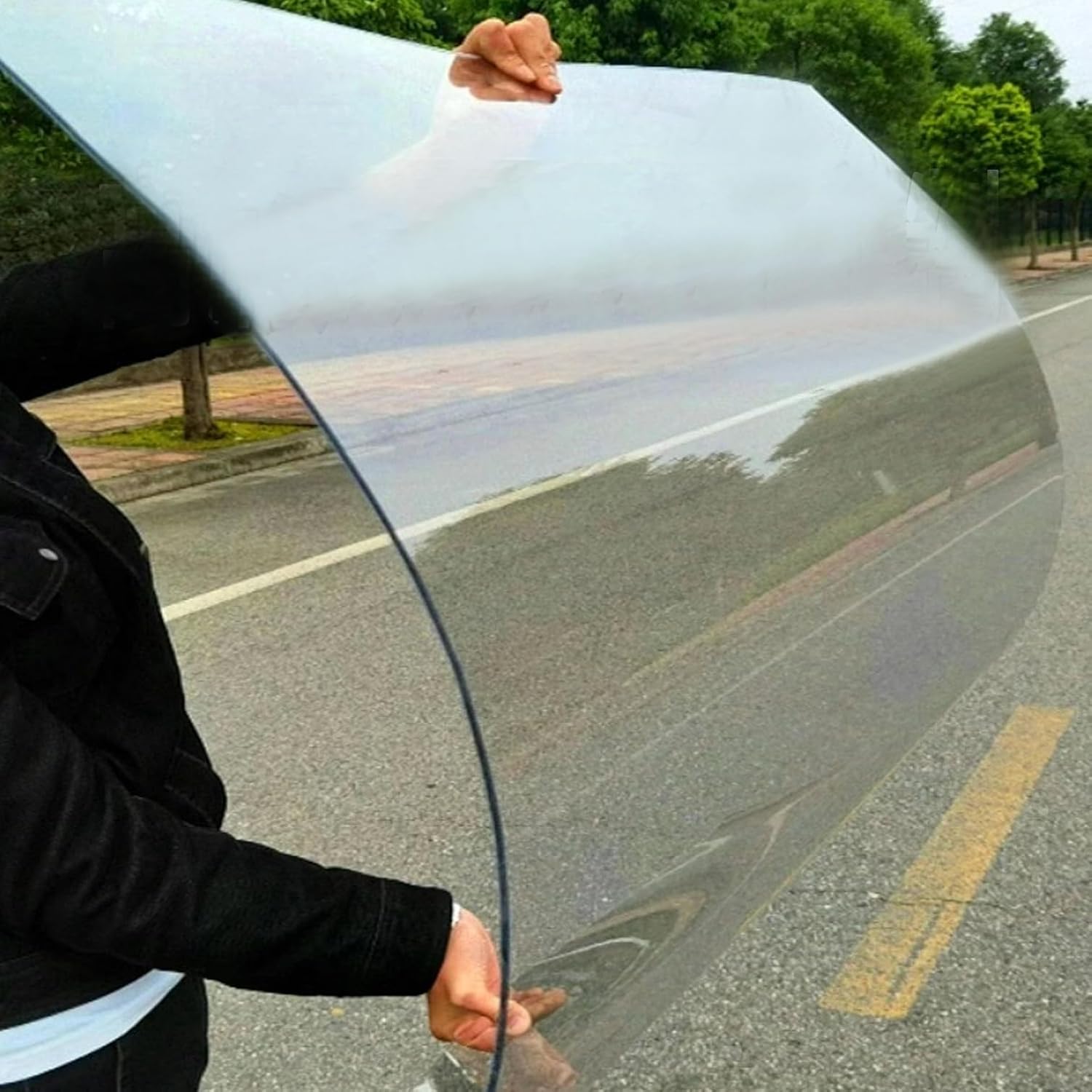 Stoßfeste Polycarbonat-Dachplatten, langlebige Kunststoffplatten für Gewächshäuser, Carports und Pergolen, Tageslichtüberdachung, Ersatz mit Schrauben (1,5 m x 4 m)