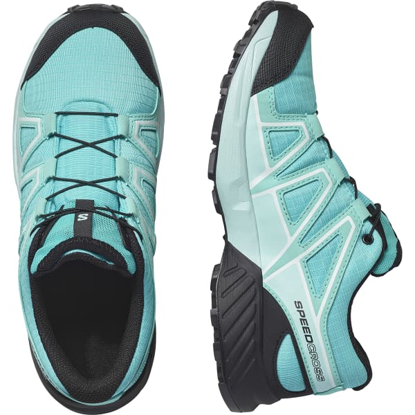 Chaussure trail SALOMON SPEEDCROSS WP J BLUE CURACAO/BLACK/ICED AQUA
