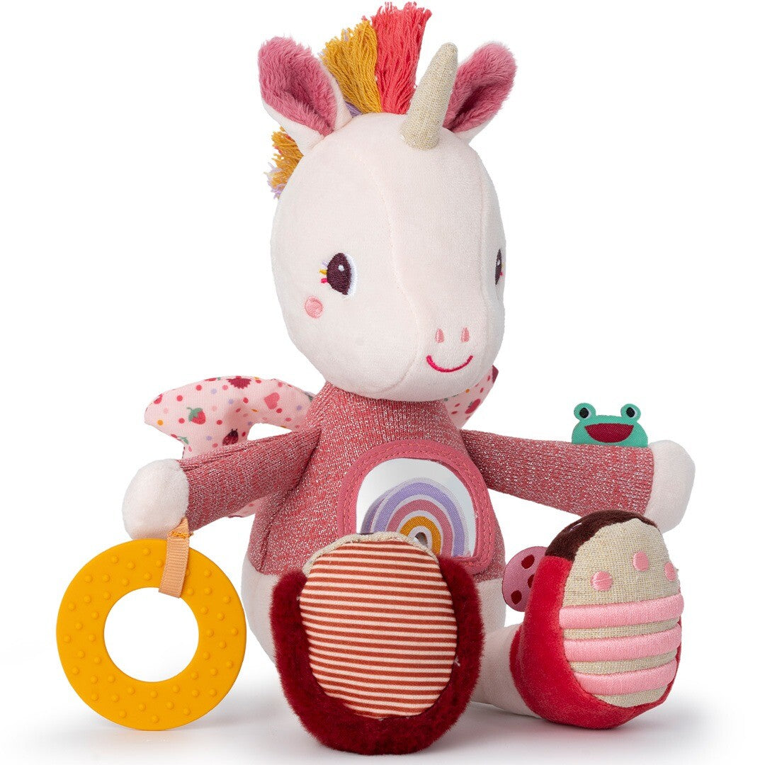 Lilliputiens activiteitenknuffel eenhoorn - lena - 30 cm