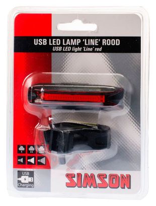 SIMSON feu arrière Line usb tige de selle