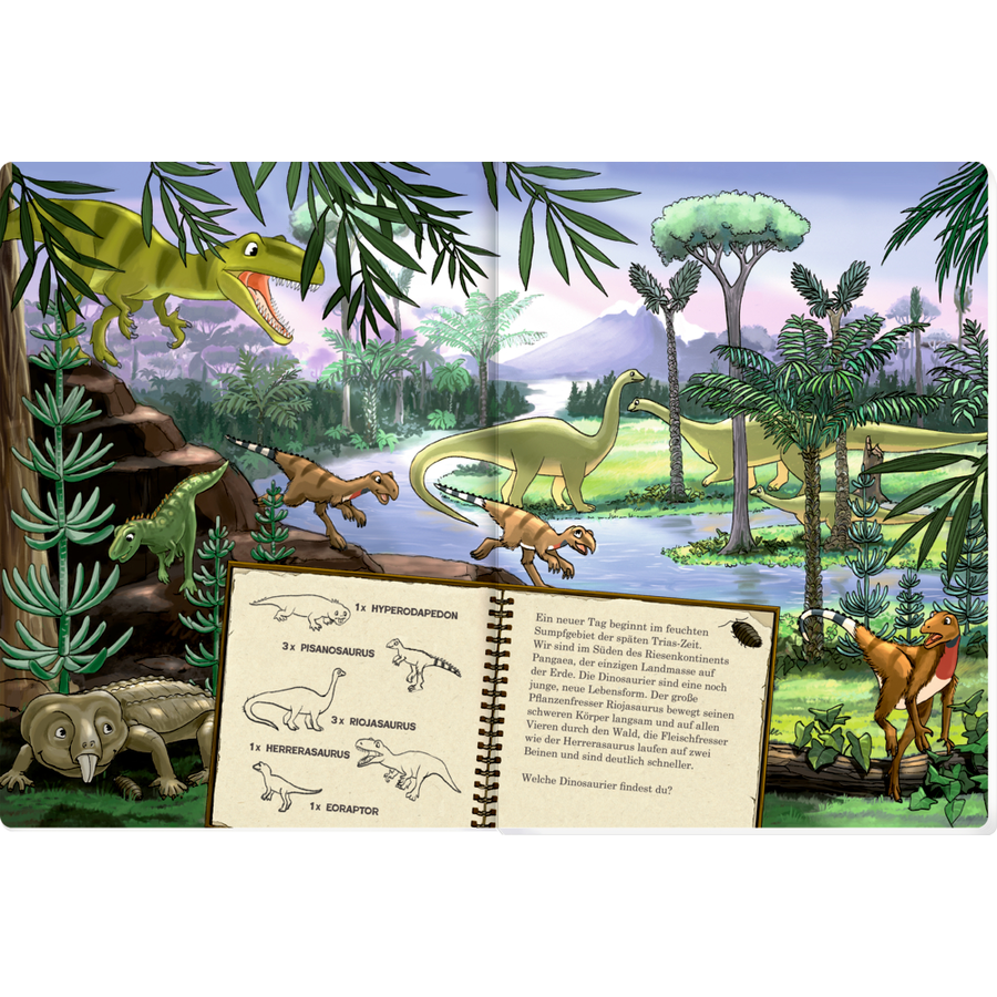 Coppenrath Mein riesengroßes WimmelSuchBuch: Dinosaurier & Co.