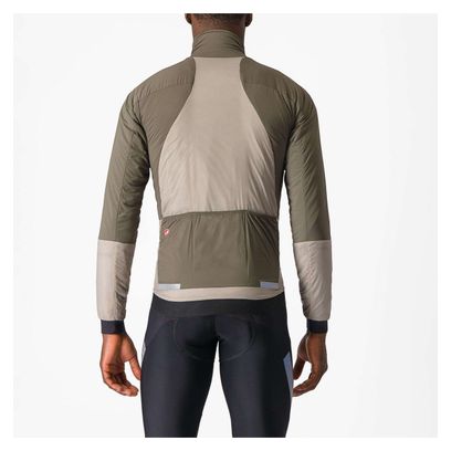 Veste Manches Longues Castelli Fly Thermal Beige/Marron