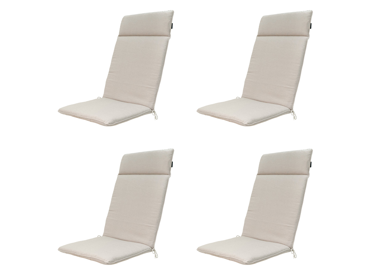 Madison Napels taupe Tuinstoelkussen - Set van 4