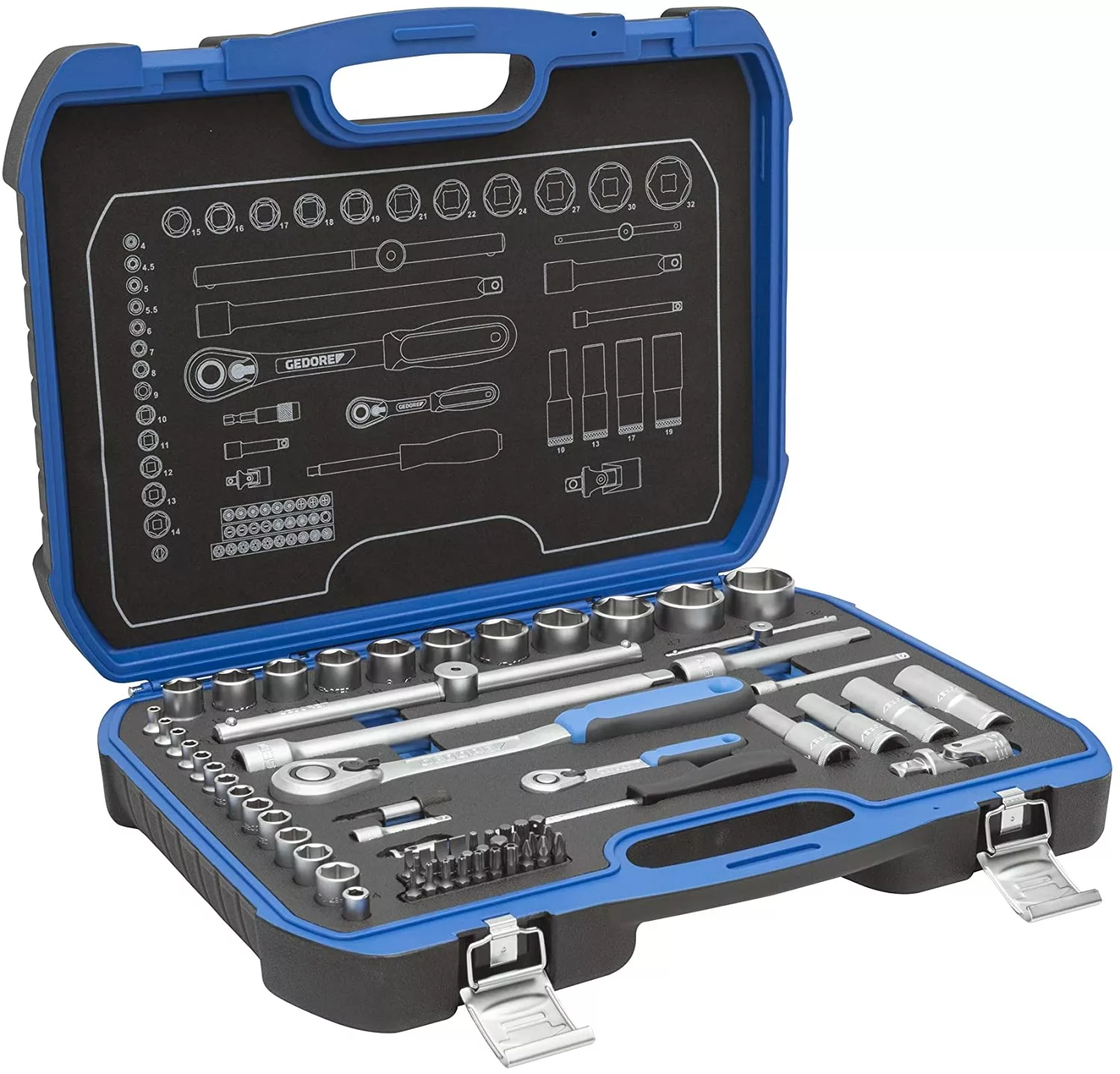Gedore 19 BMC 20 Dopsleutelset 1/4