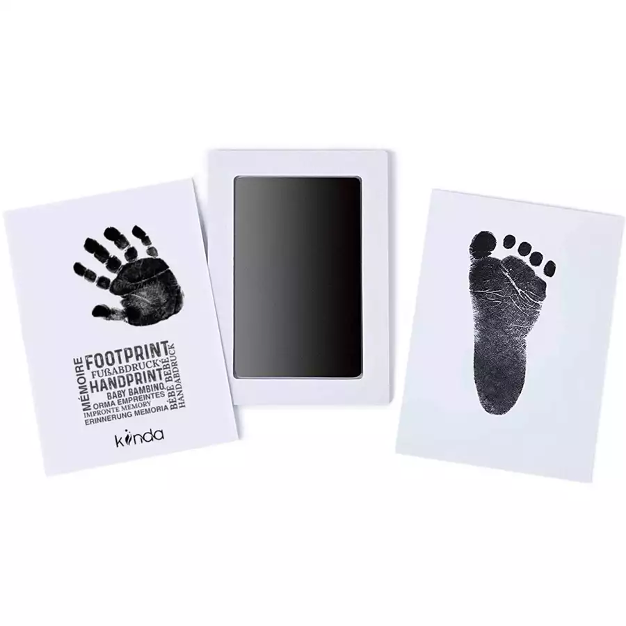 kiinda Hand- und Fußabdruckset CleanTouch, in schwarz