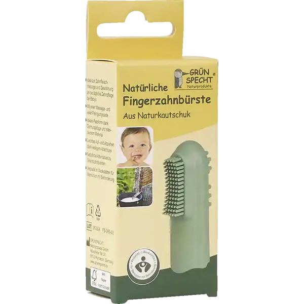 Natürliche Fingerzahnbürste