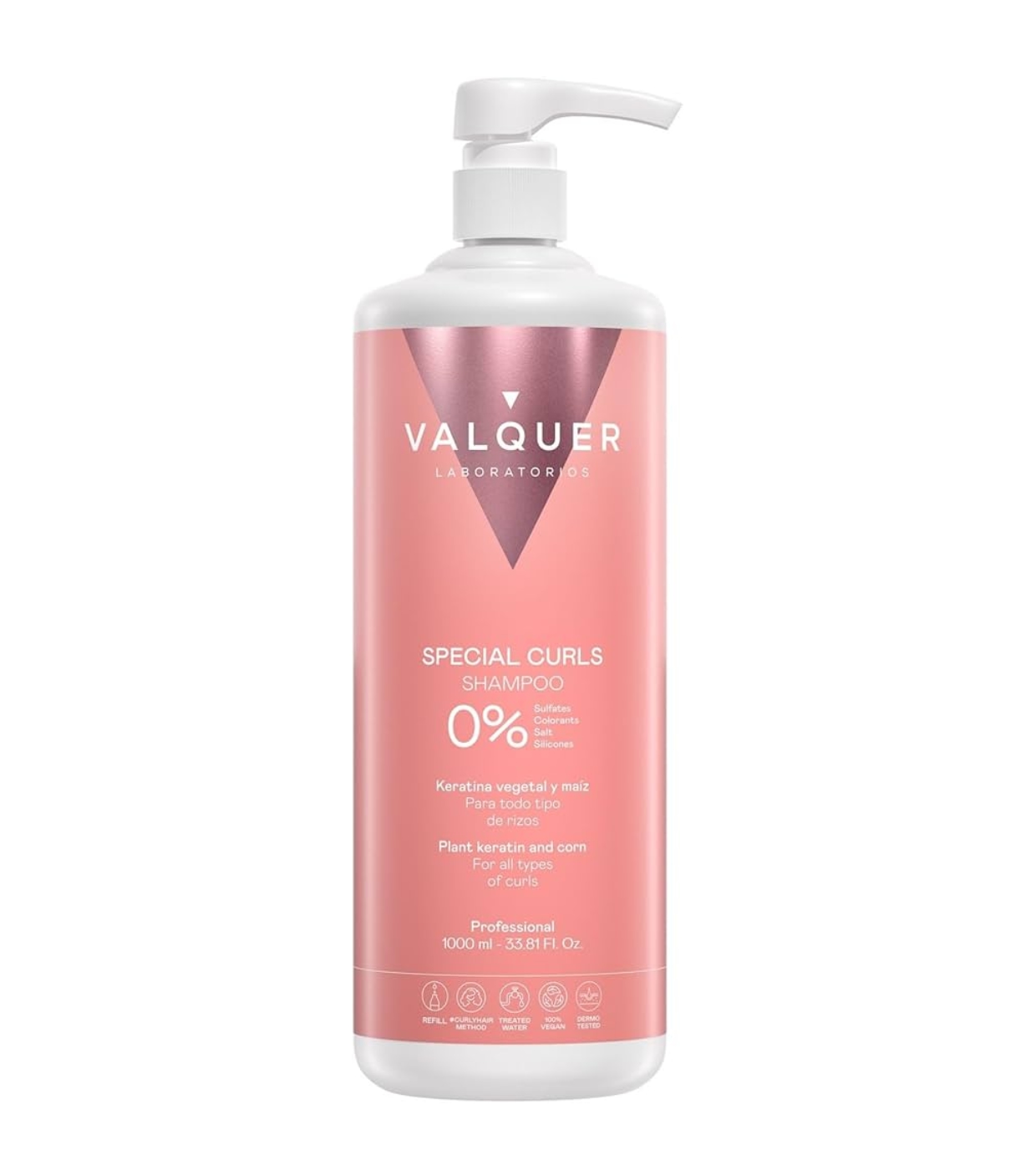 Valquer - Shampoo especial para cachos 1000ml - Todos os tipos de cachos