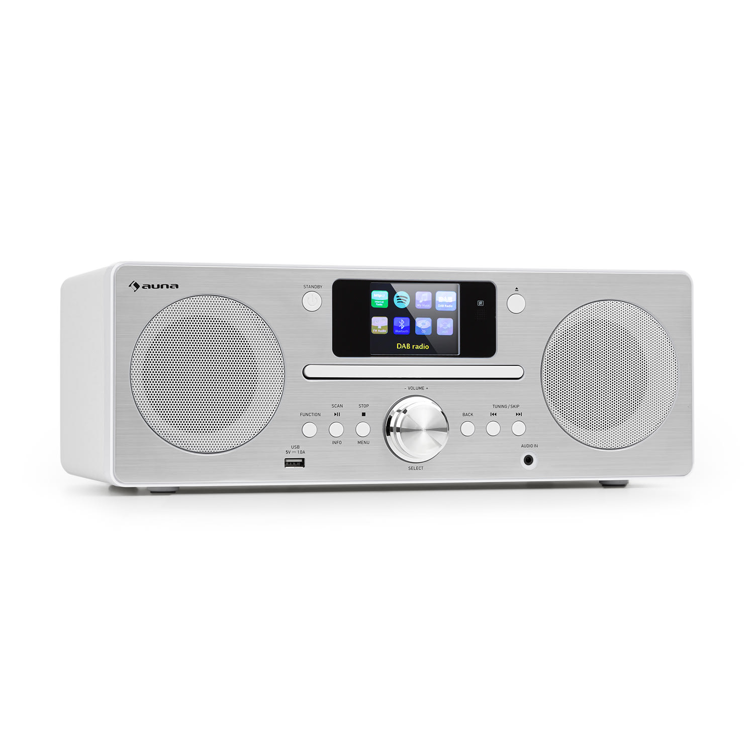 Harvard Kompaktanlage Internet-/DAB+ und UKW-Radio CD-Player Bluetooth Weiß
