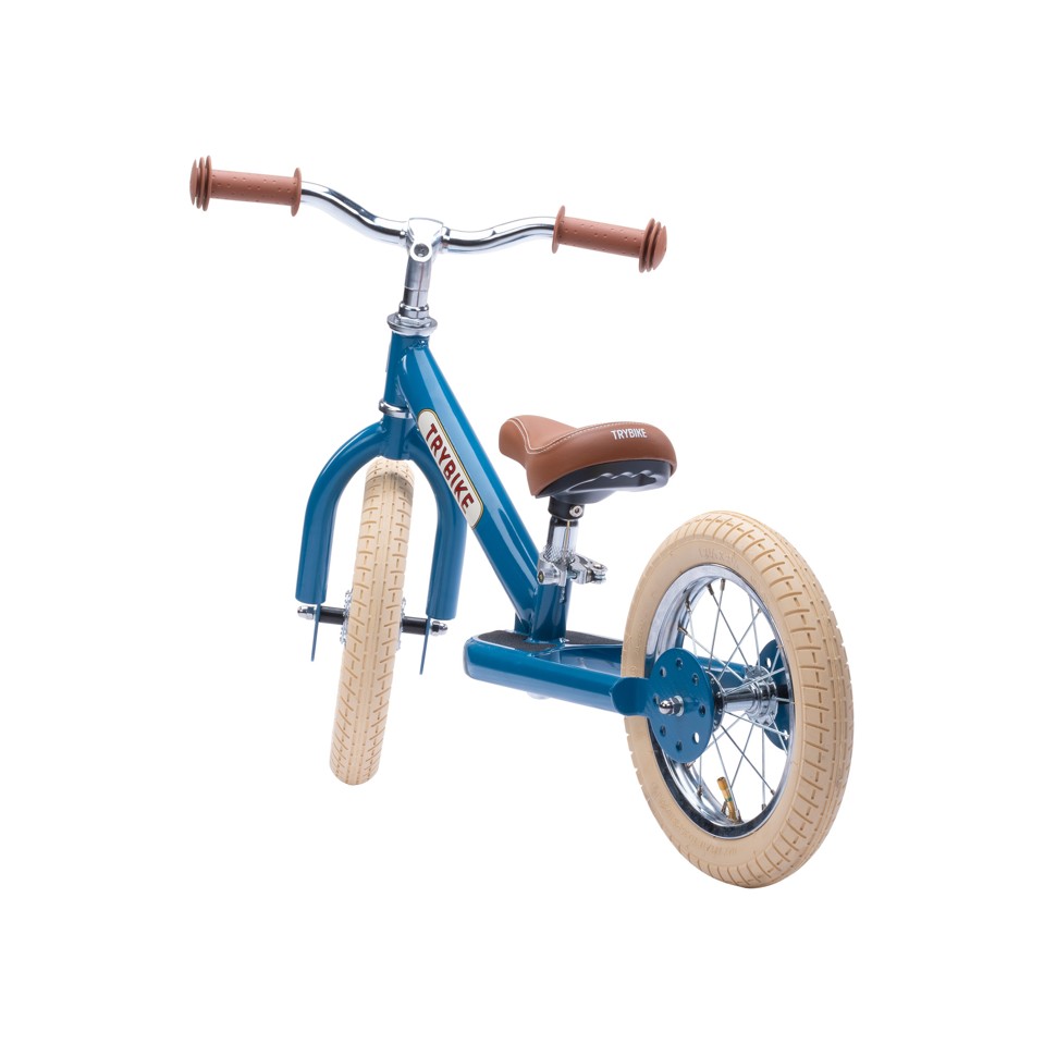 Trybike - 2 hjul Stål - Vintage blå