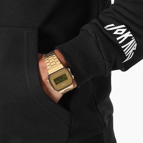 Sweat Capuche Logo Noir Blanc
