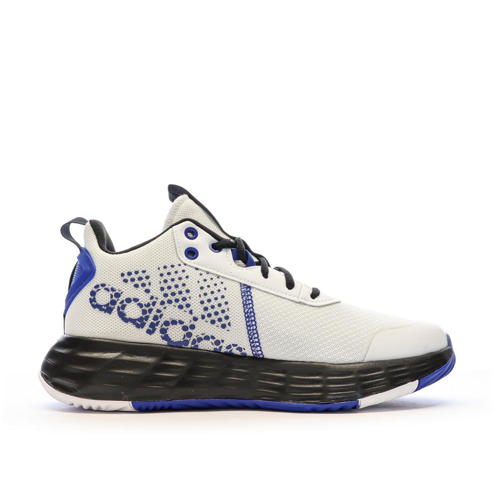 Adidas Baskets Blanches/Bleu Homme Adidas Ownthegame 2.0