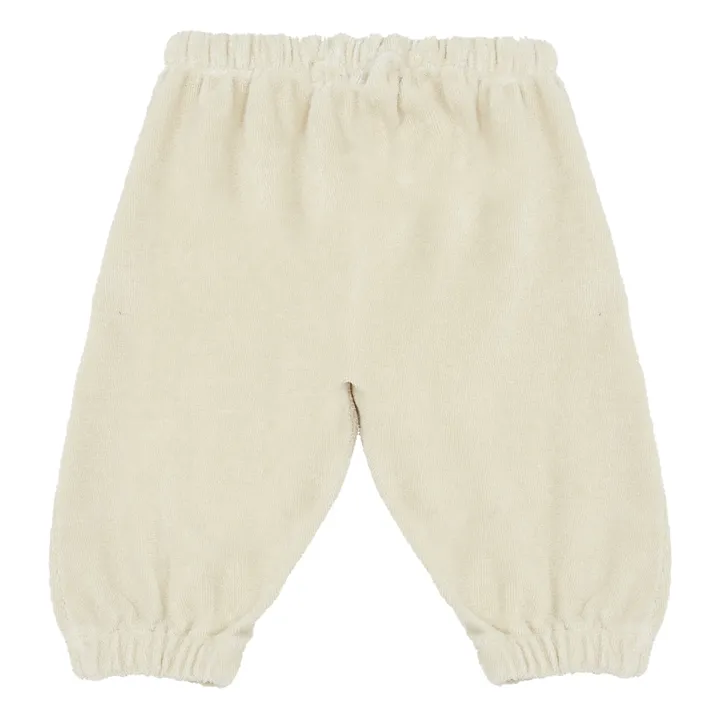 Poudre Organic Pantalon Sarouel Terry Cannelle | Crème