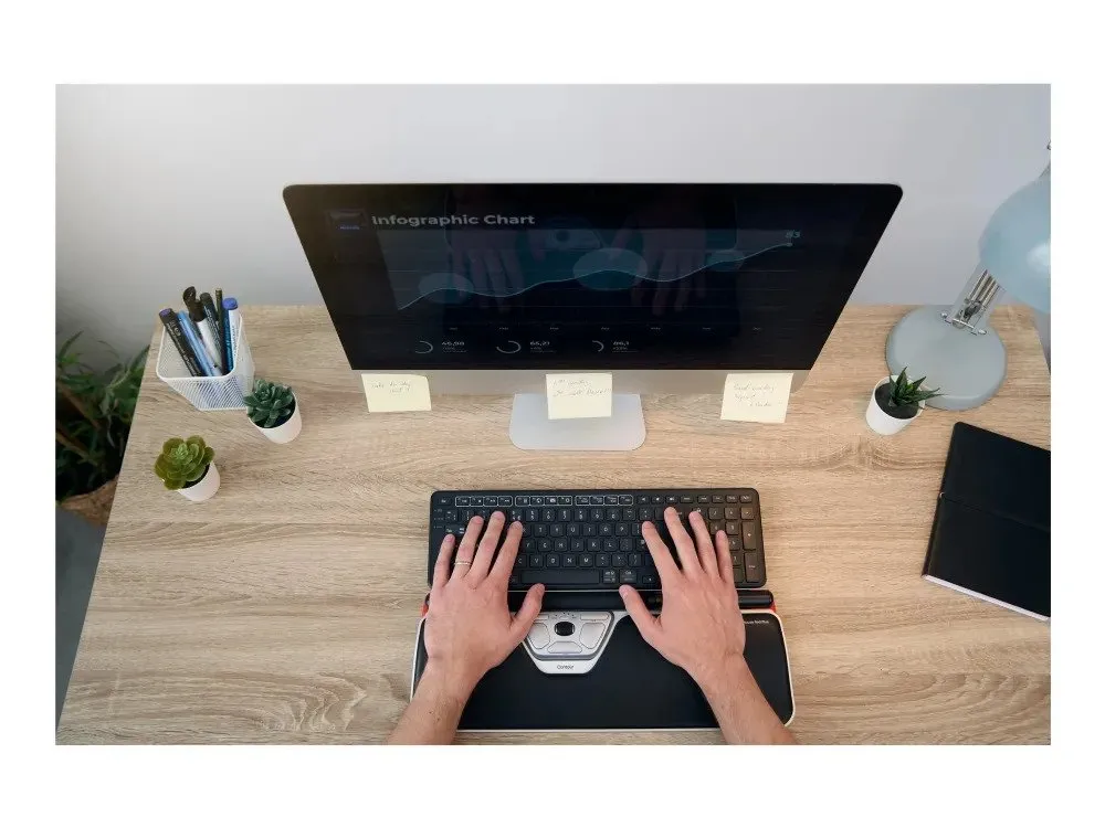 Contour RollerMouse Red Plus - Centreret mus - ergonomisk - 7 knapper - trådløs - Bluetooth