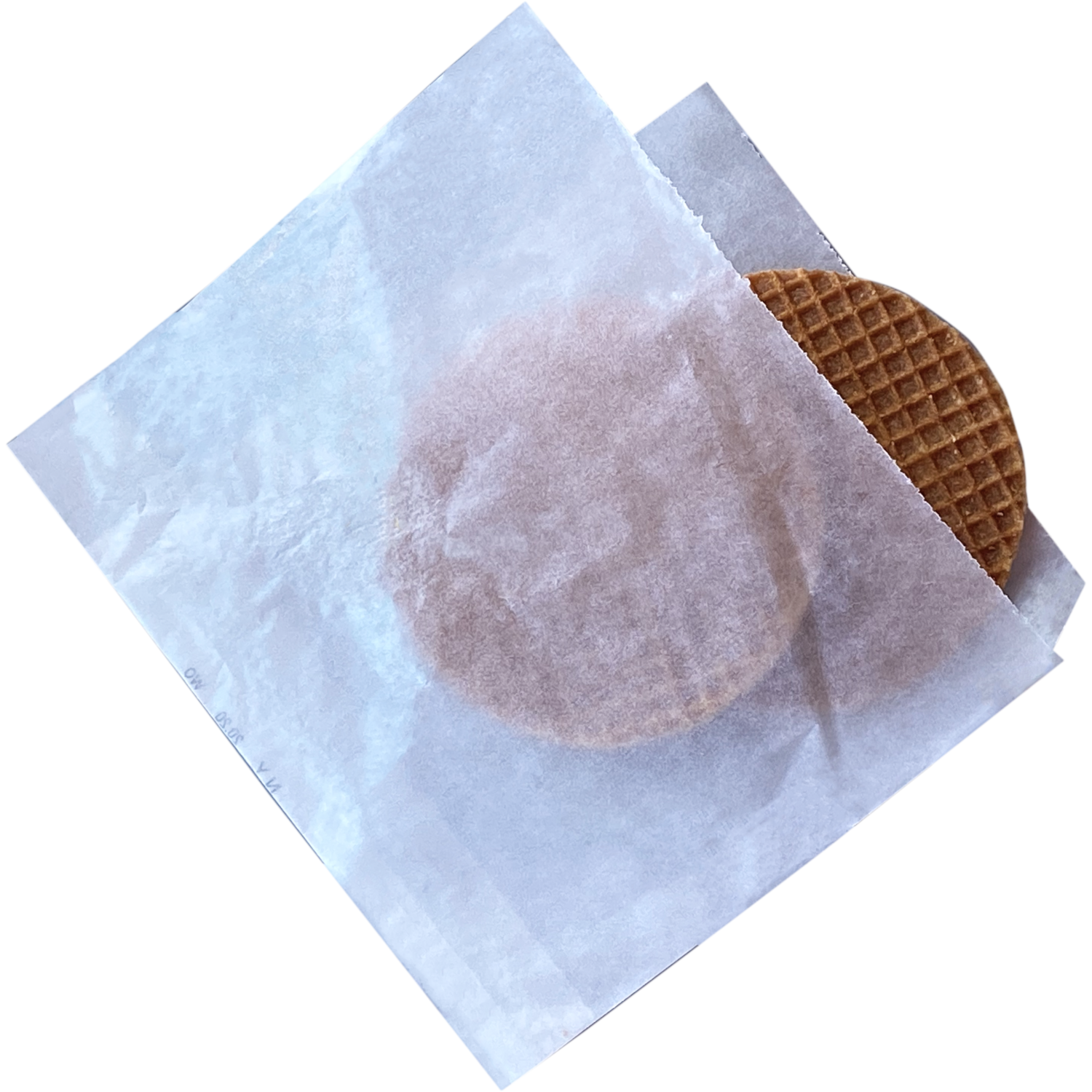 Snackenvelop, 16x15cm, papier, wit,