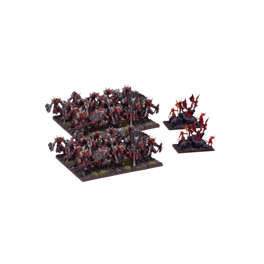 Kings of War - Forces des Abysses - Horde d'Abyssaux mineurs / Porte-flammes