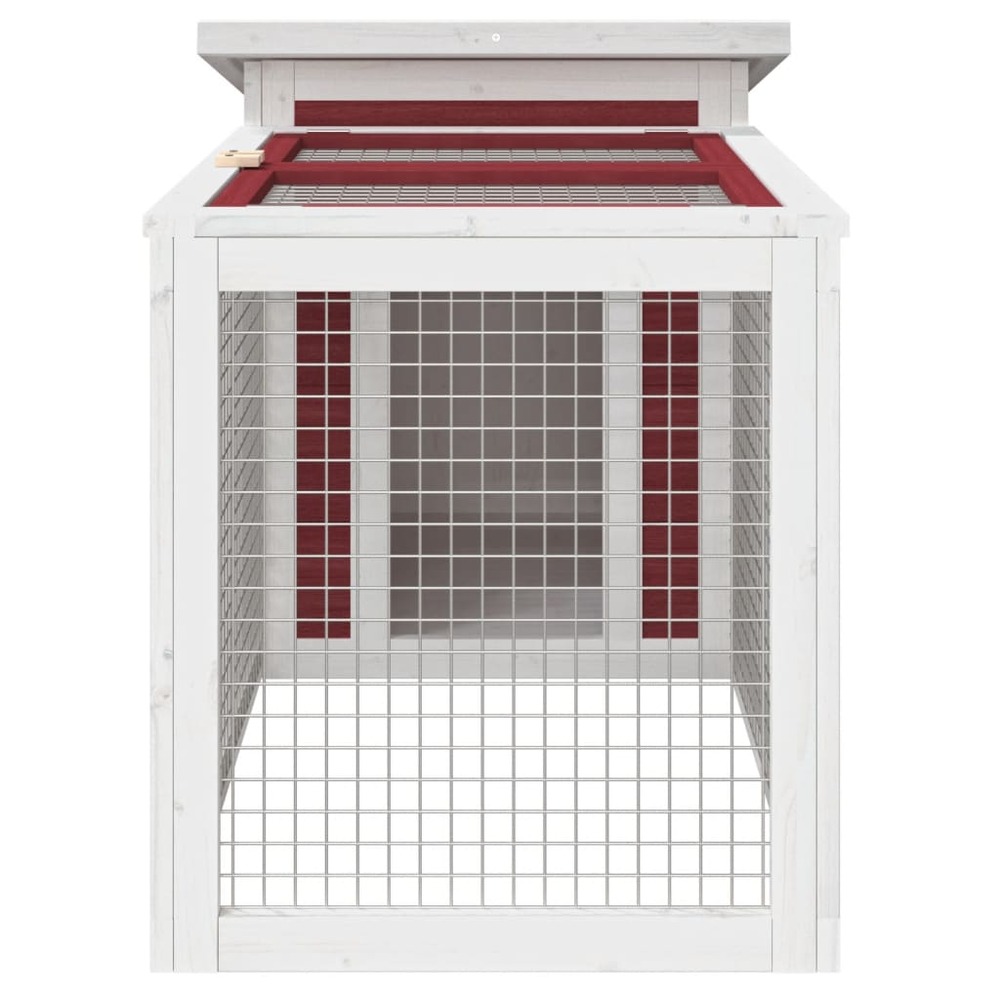 Clapier moka 100,5x54x55 cm bois de pin massif