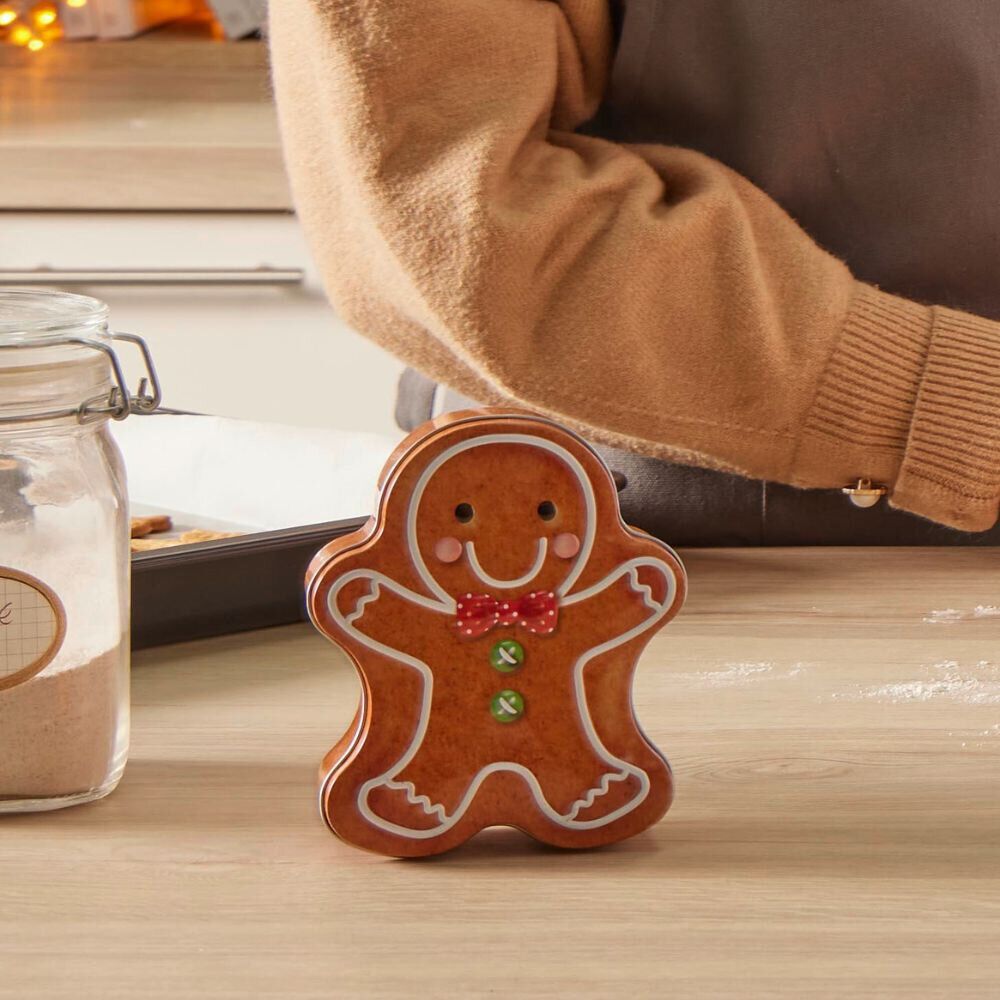 Boîte métal bonhomme pain d'épices
