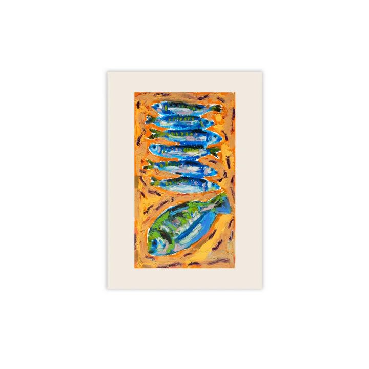Paper Collective - Seven Fish Poster, 30 x 40 cm