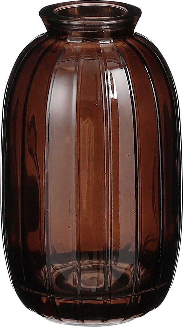 Mica Decorations vaas Verdi bruin D 7 H 12 cm