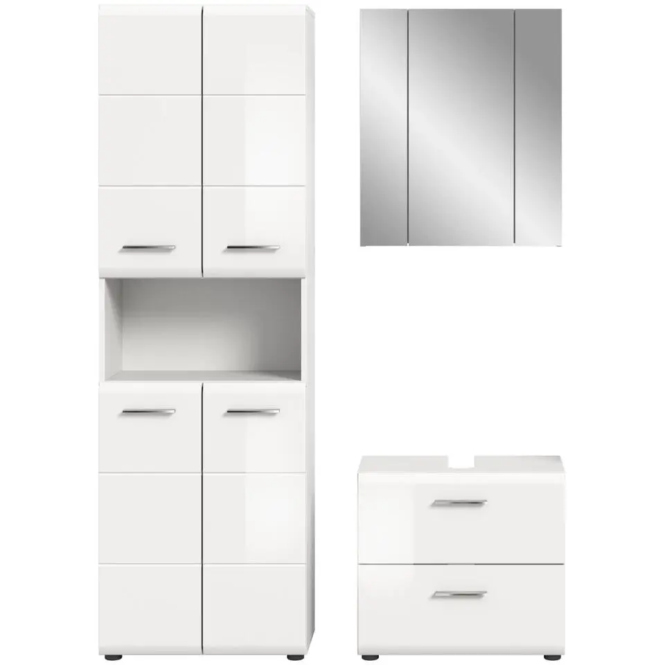 Hioshop Ice badkamer I58 wit hoogglans- wit
