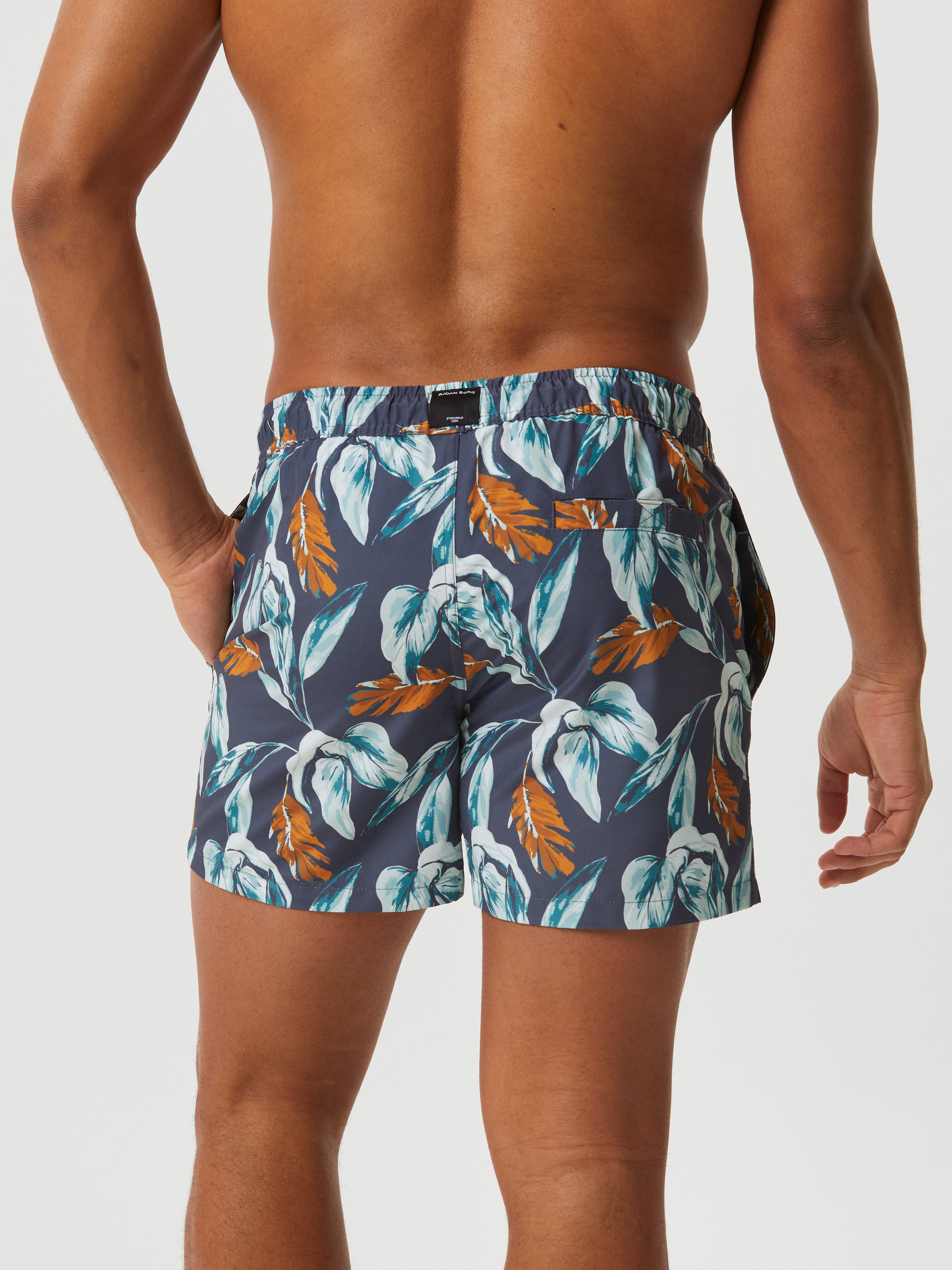 Borg Print Swim Shorts Herre BB Meadow Big 2