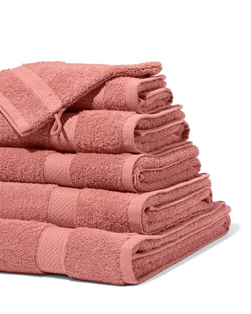 gant de toilette de qualité épaisse - rose