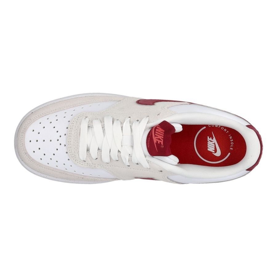 Nike Chaussures Court Vision Low - Blanc/Rouge Femme
