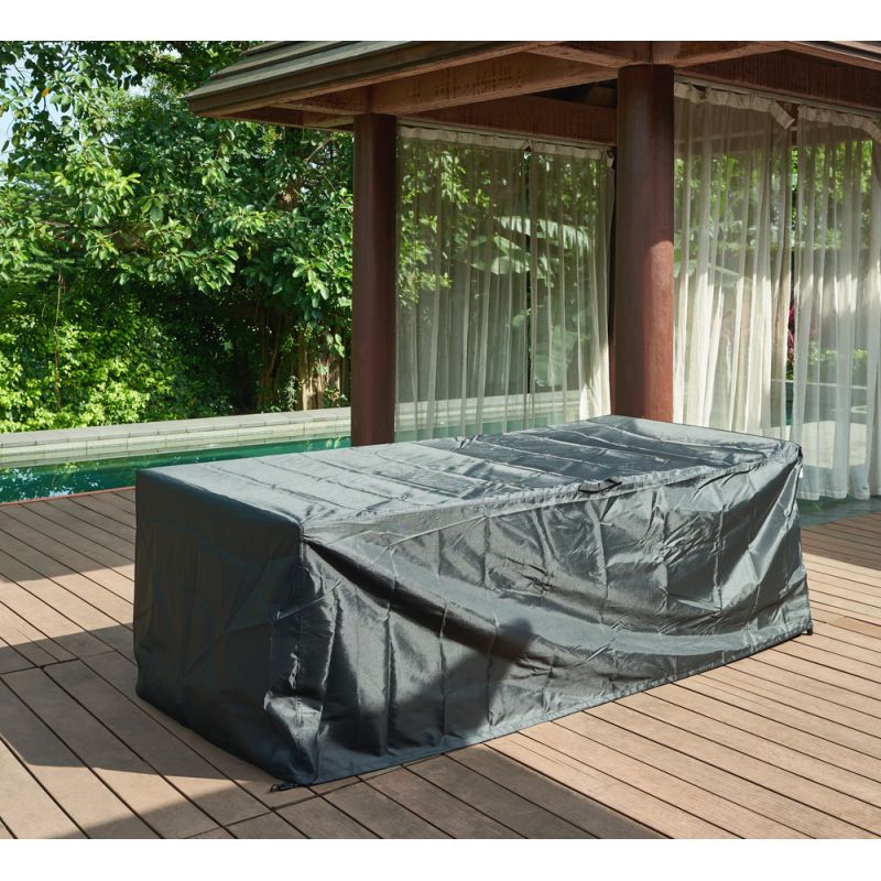 Housse de protection pour ensemble repas 8 places noir
