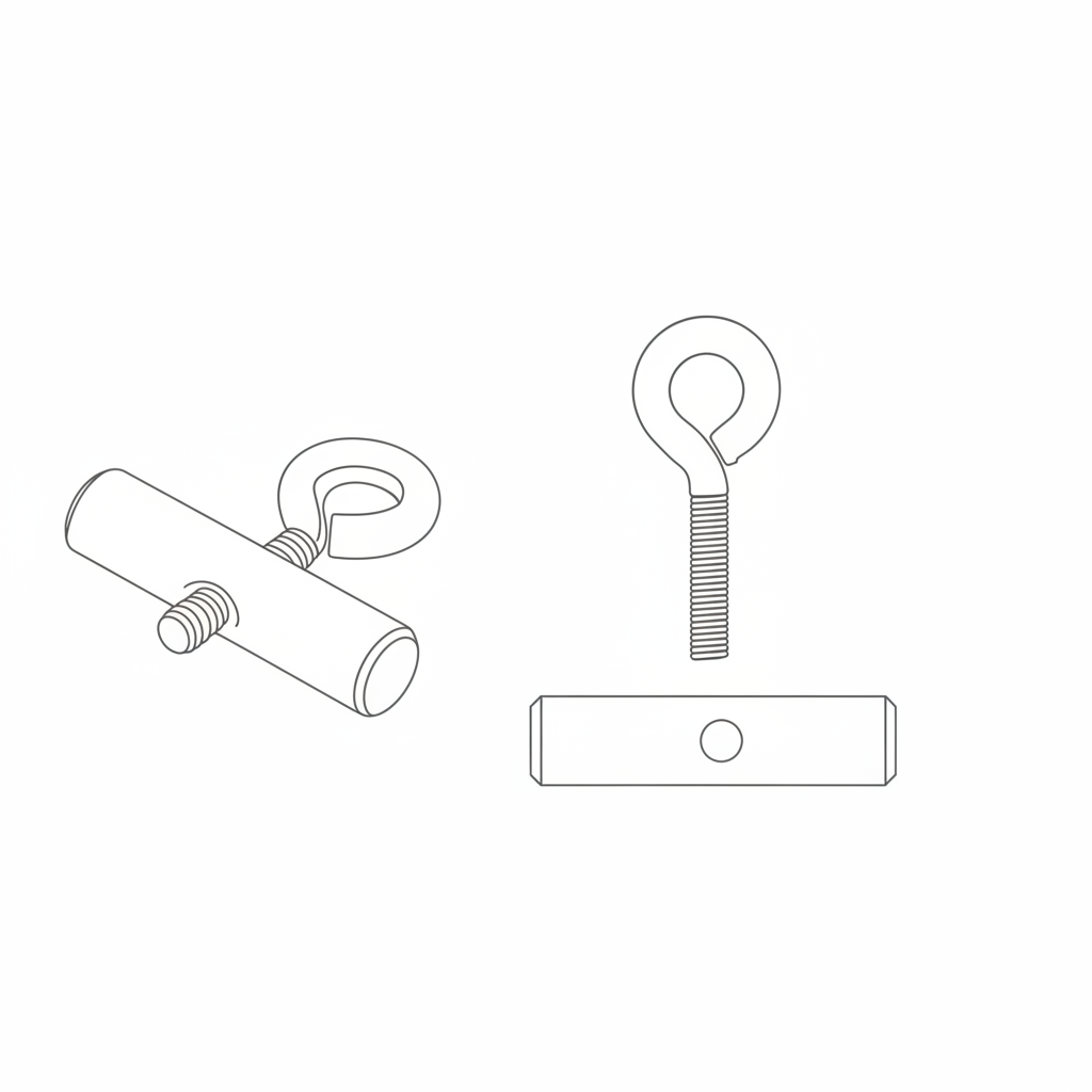 040parts 10 mm railstopper met schroefoog - Set van 2