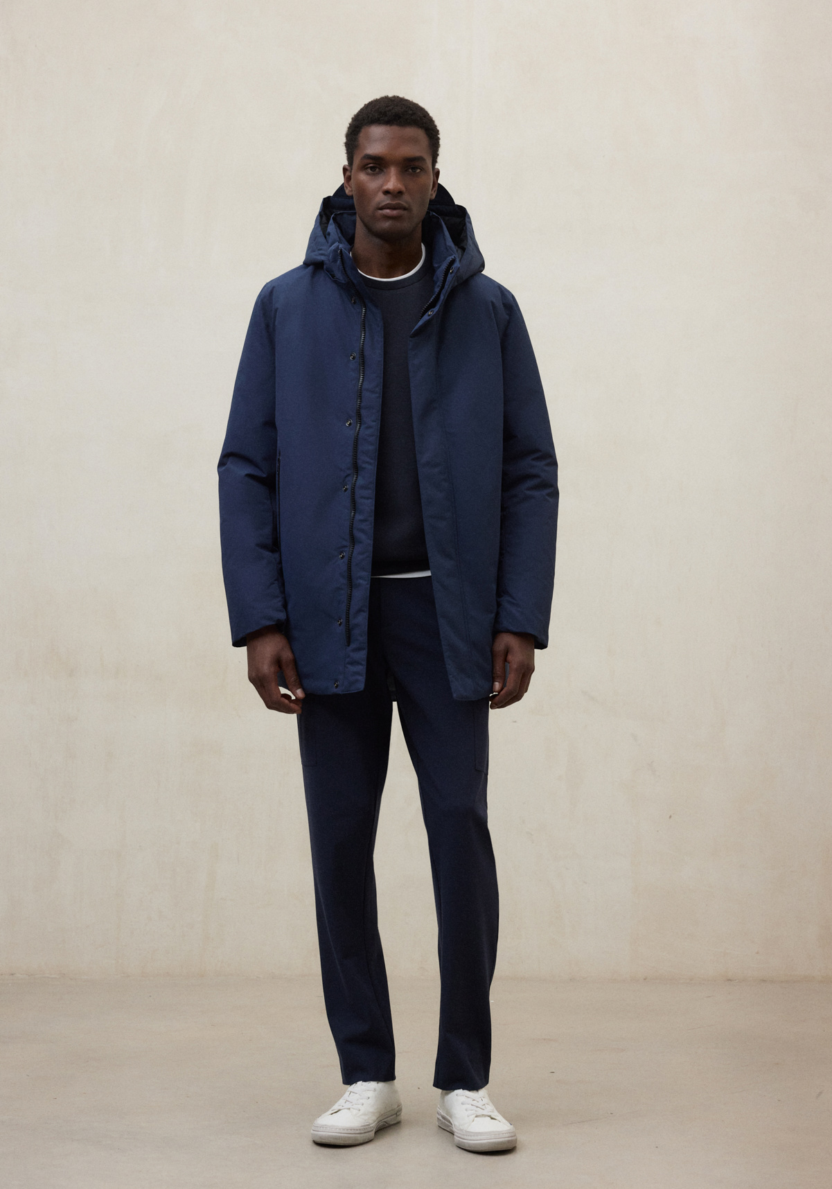 Ecoalf Parka Parko Jacket Blue Navy