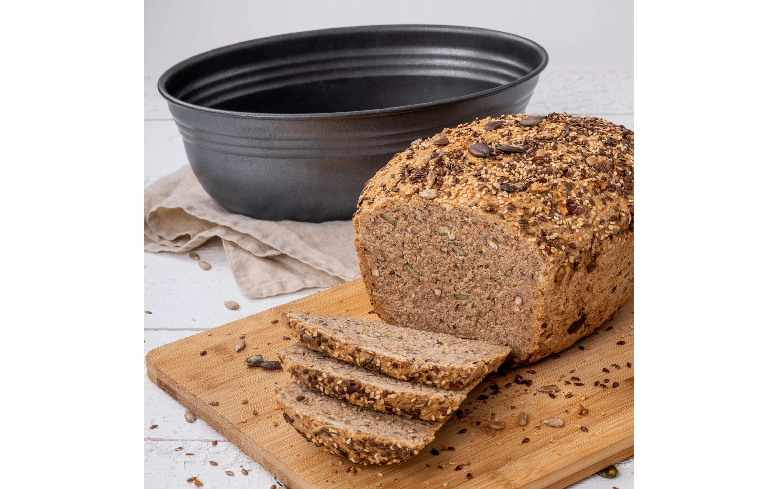 Brot-Backform Black Metallic oval, 26.5 x 16.5 cmBrotlaibbackform