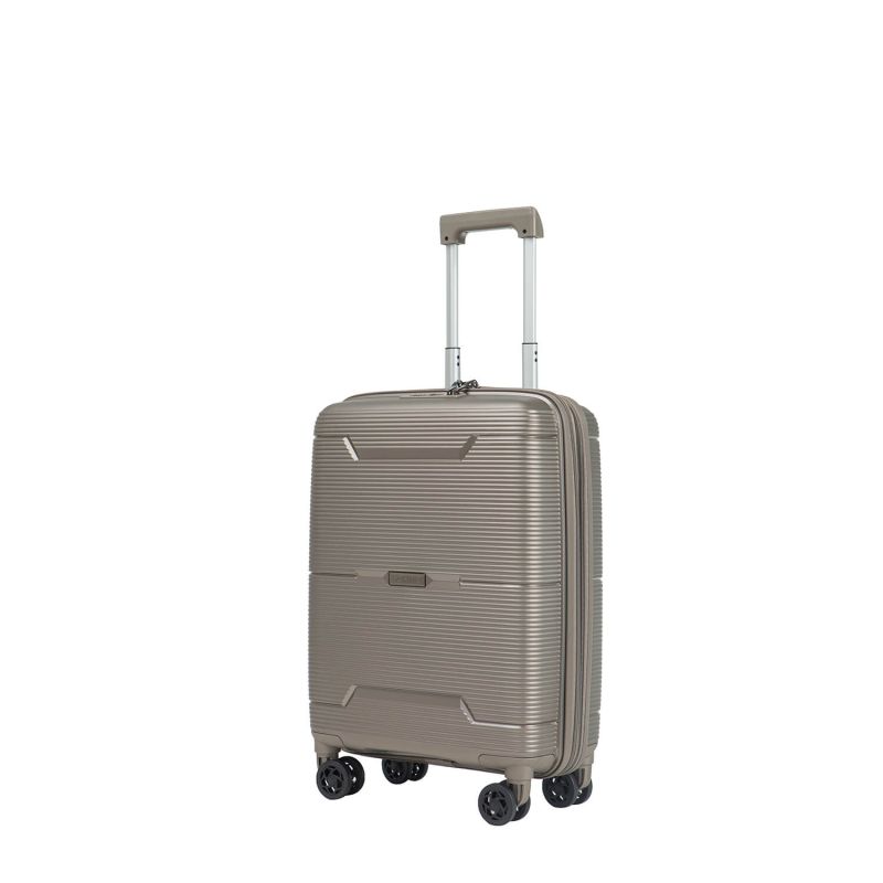 Valise cabine rigide extensible Haree 55 cm Pearly gold