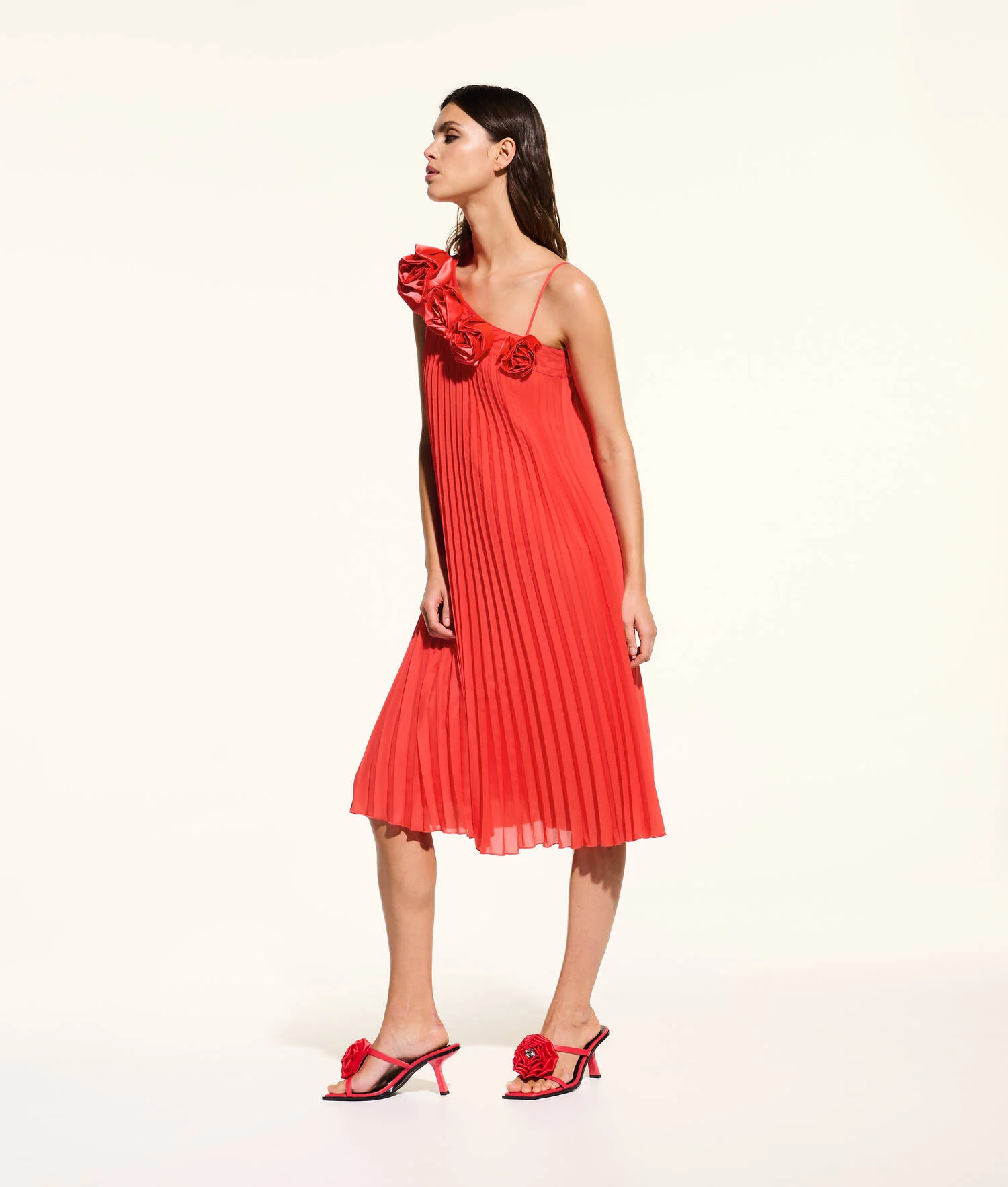 ROBE PLISSÉE KL STUDIO - Hibiscus