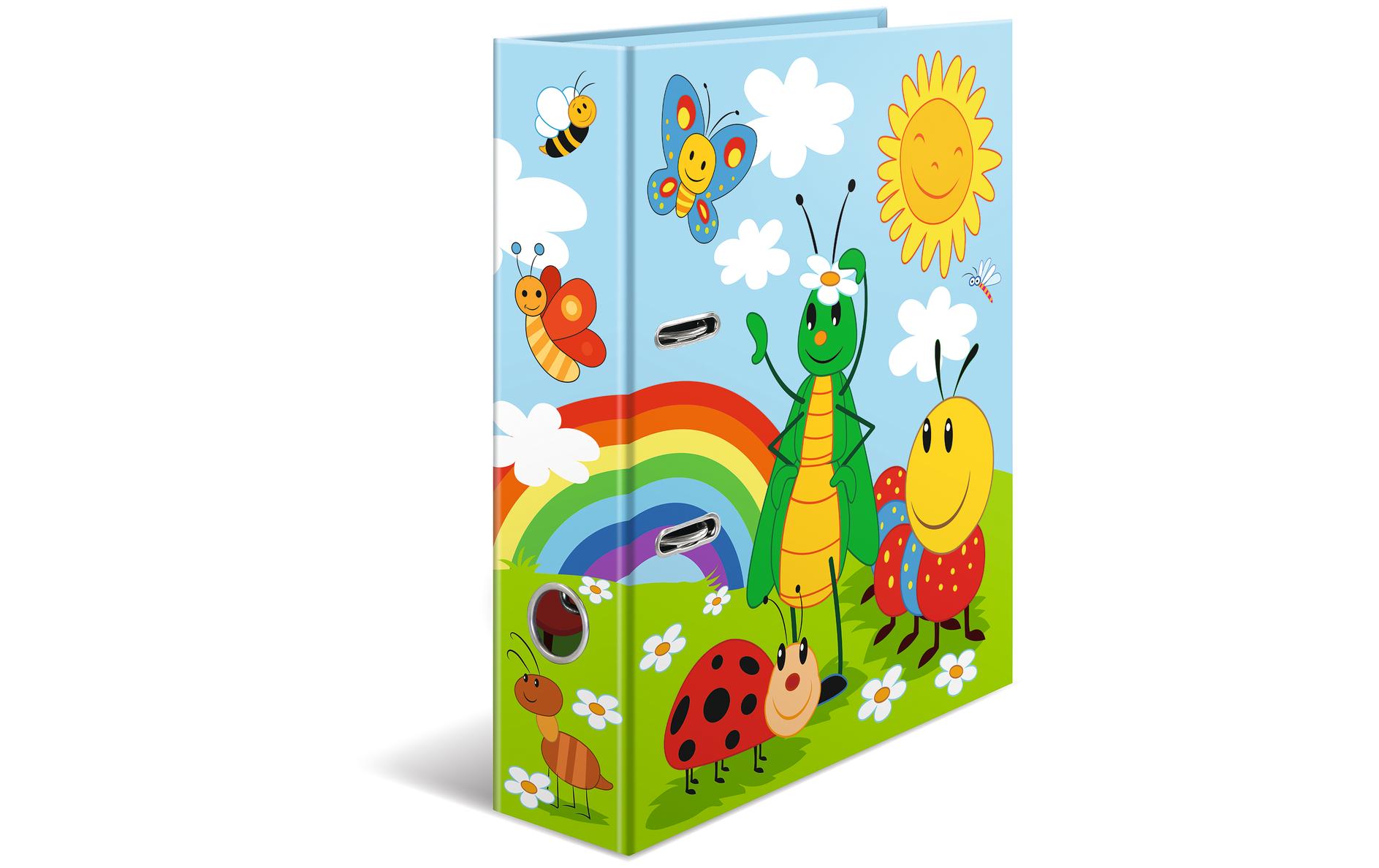Ordner Frireda und Friends A4 7 cm, RotMotivordner im A4 Format mit Hebelmechanik und Griffloch