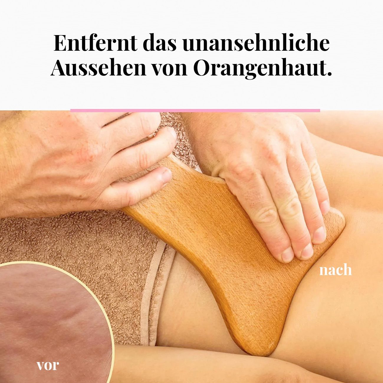 tuuli Anti Cellulite Massagegerät Maderotherapie aus Holz