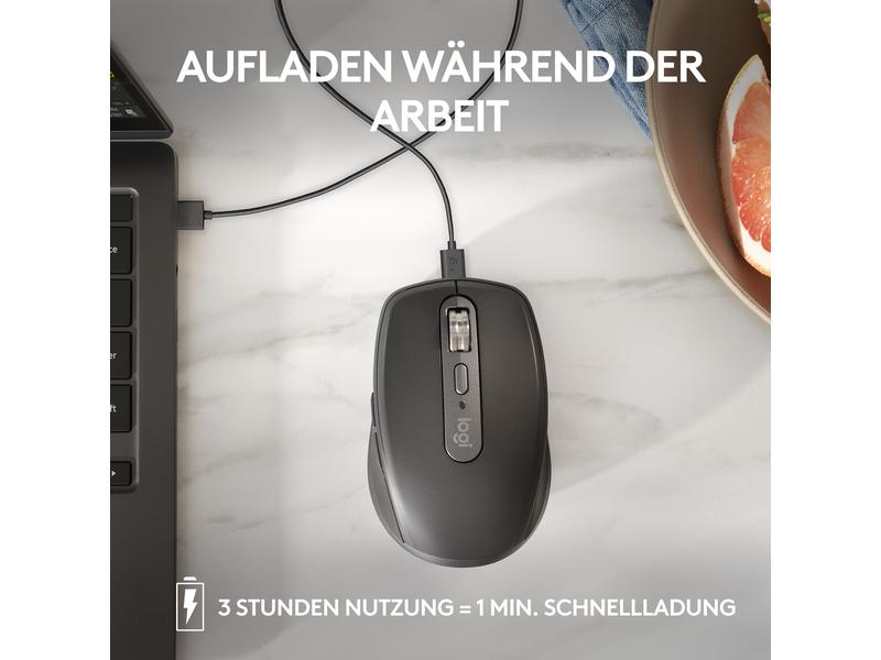 Logitech Mobile Maus MX Anywhere 3s Rose Kompakte kabellose Performance-Maus mit 8K DPI-Sensor