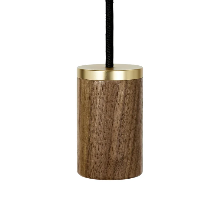 Tala - Knuckle Pendelleuchte, Walnuss / Messing