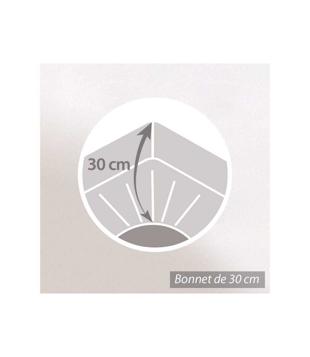Drap housse imprimé 90x200 cm satin de coton ENZO noir