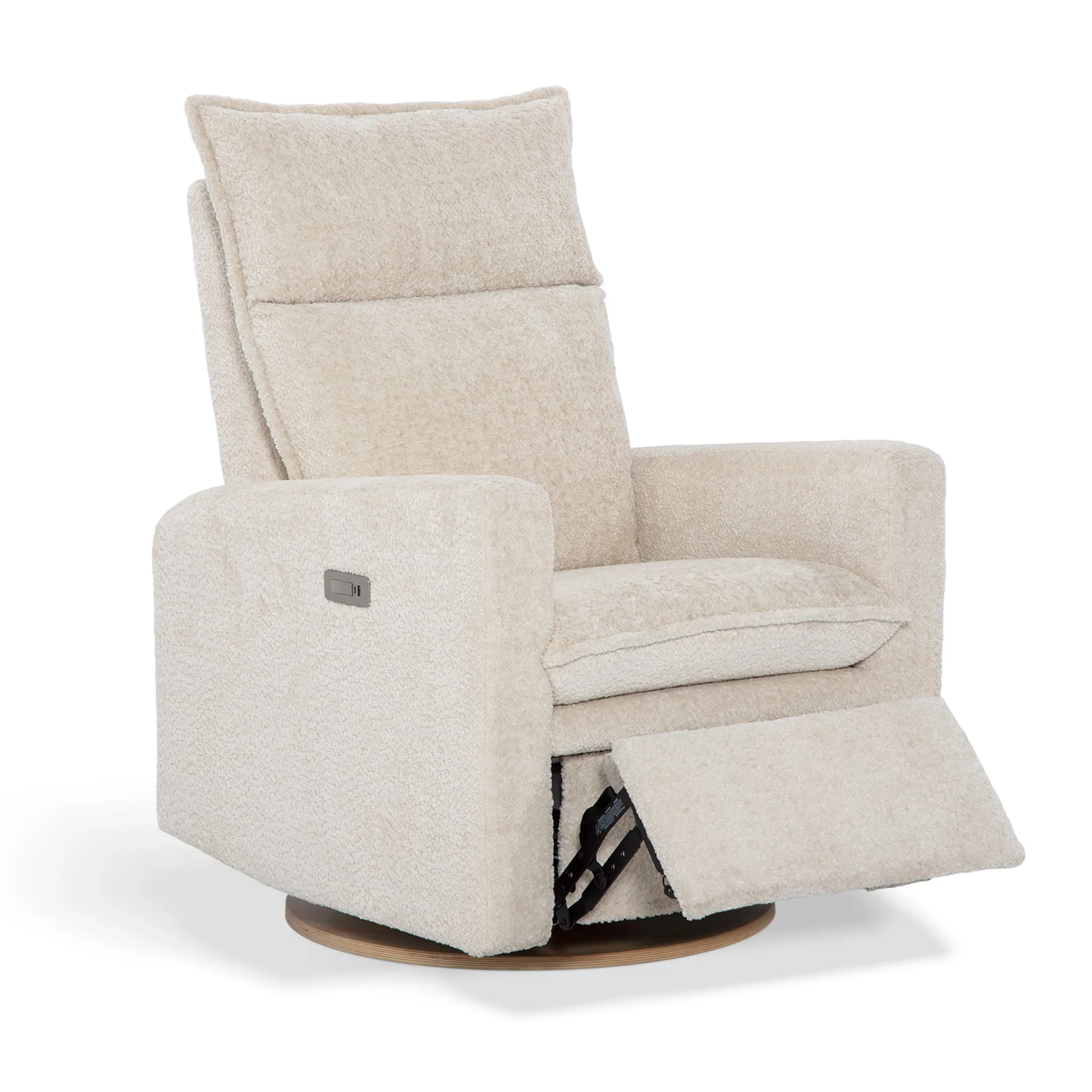 Jaymar BB Fauteuil Berçant et Pivotant Arya - Puppy Sand avec Mécanisme Électrique