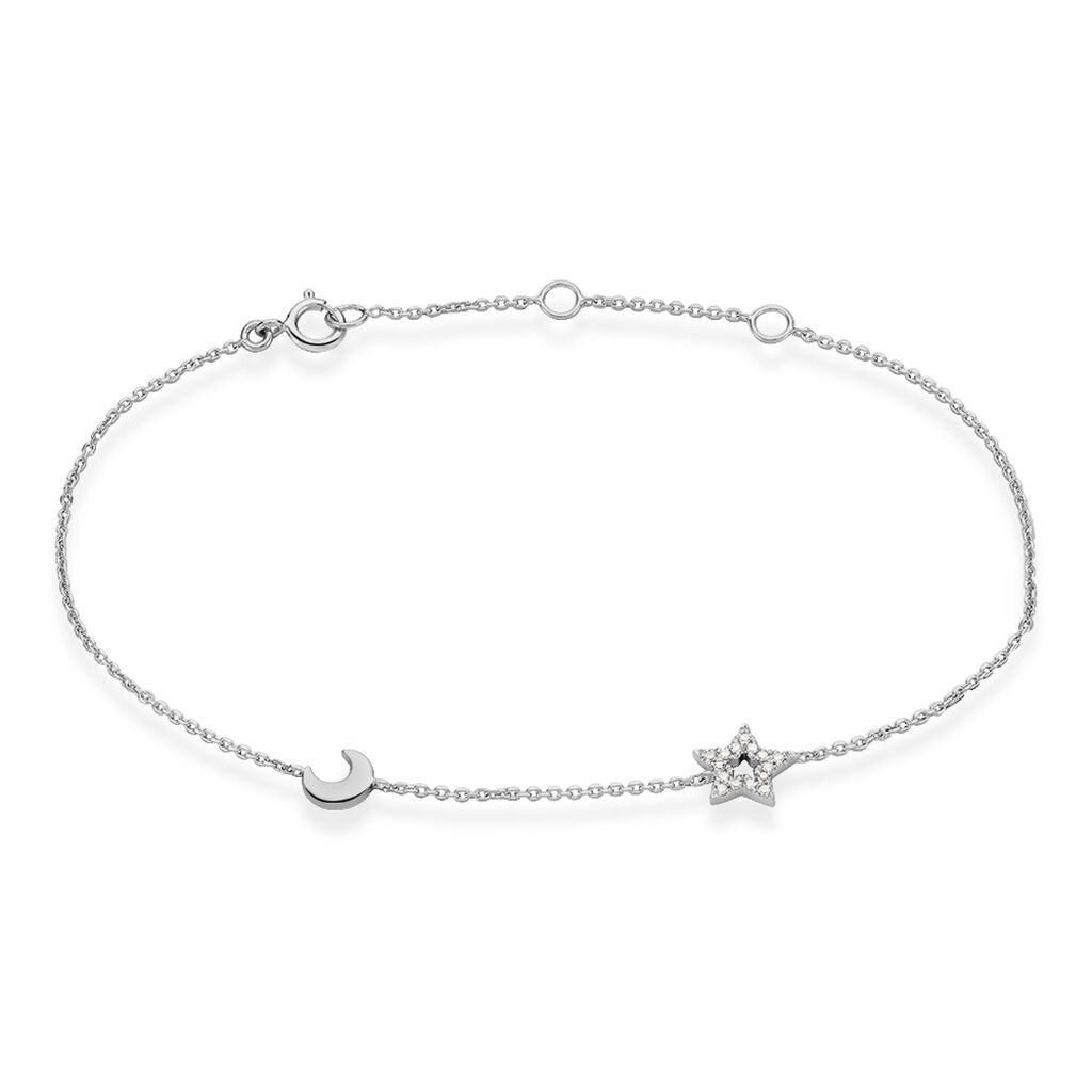 Bracelet Dalie Or Blanc Diamant