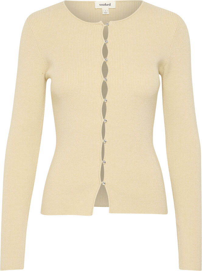 Soaked in Luxury SLSpina Slim Cardigan Oatmeal
