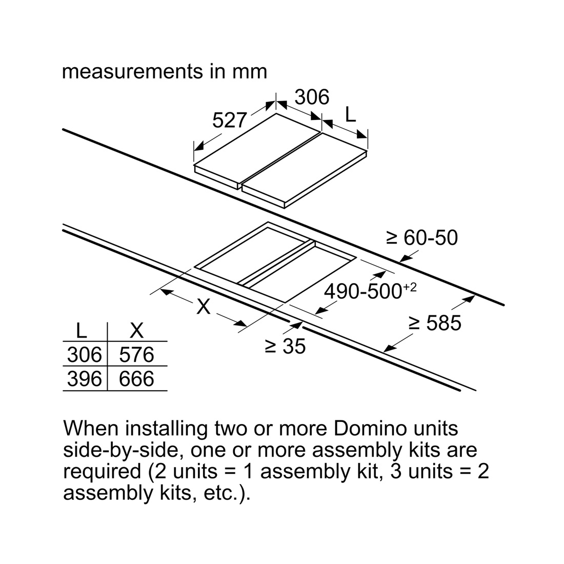 Bosch PIB375FB1E Domino-Induktionskochfeld mit Designrahmen 30 cm