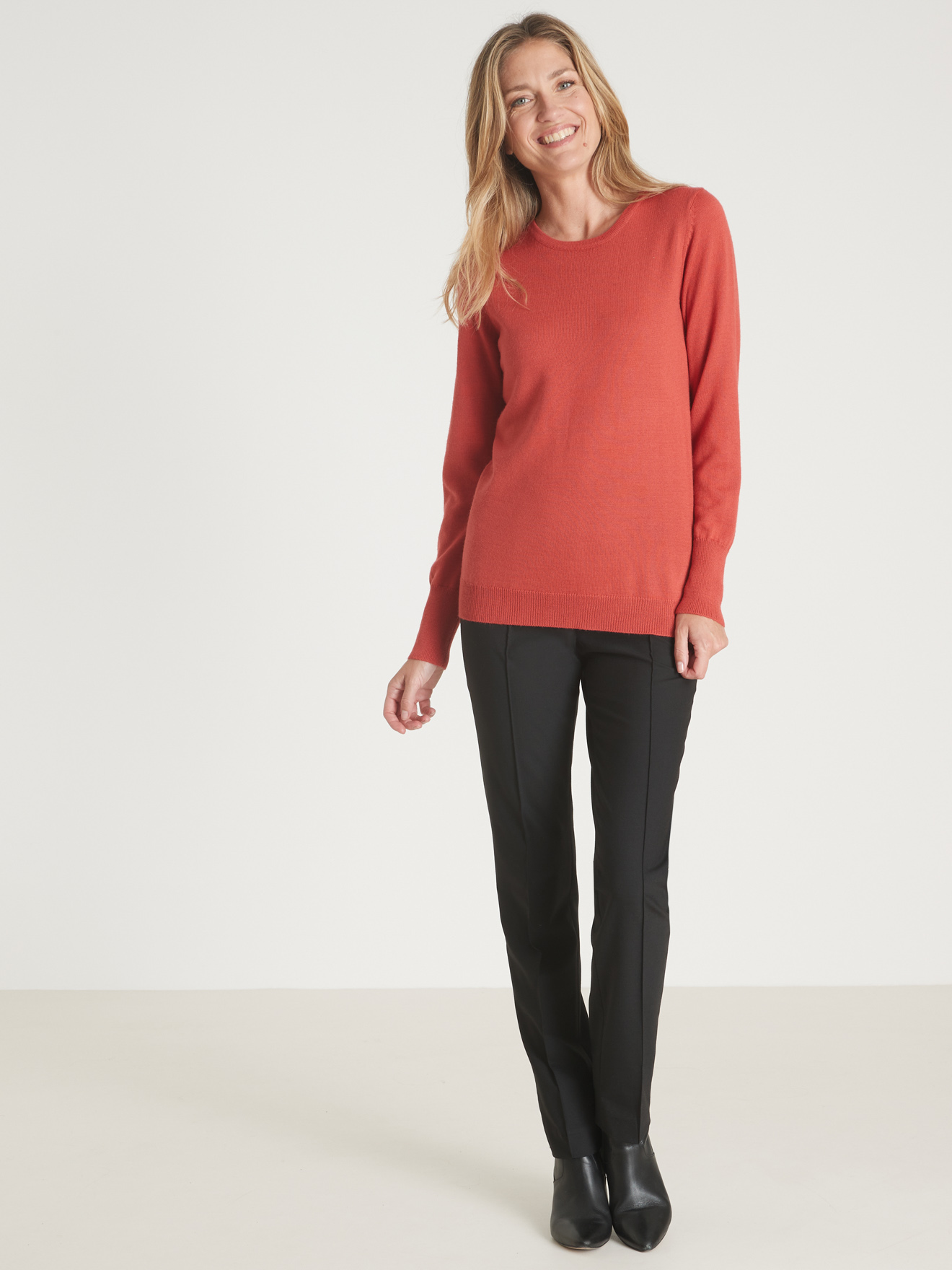 Pull encolure ronde 50% laine mérinos