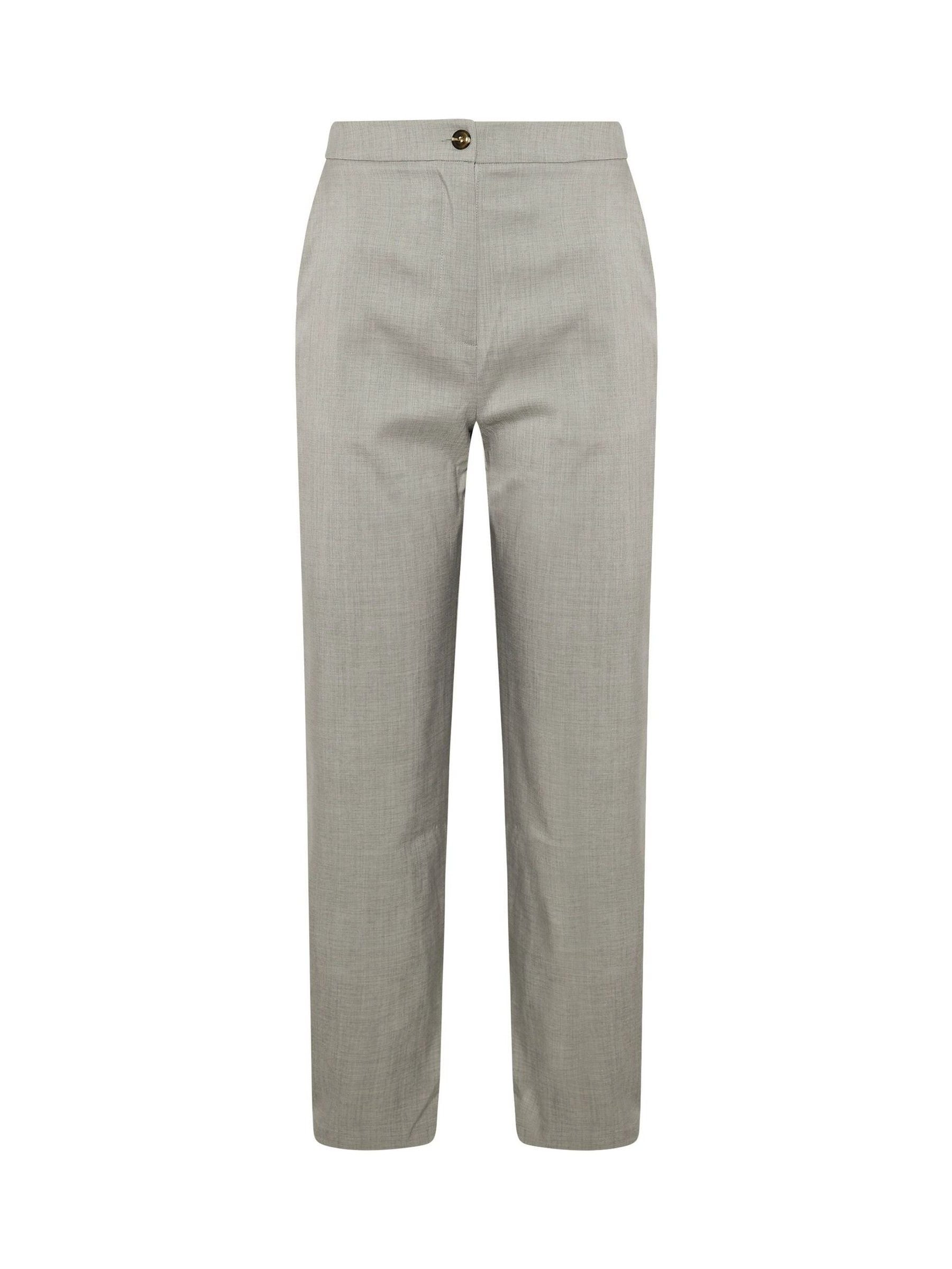 Grijs - Long Tall Sally Pleated Barrel Trousers