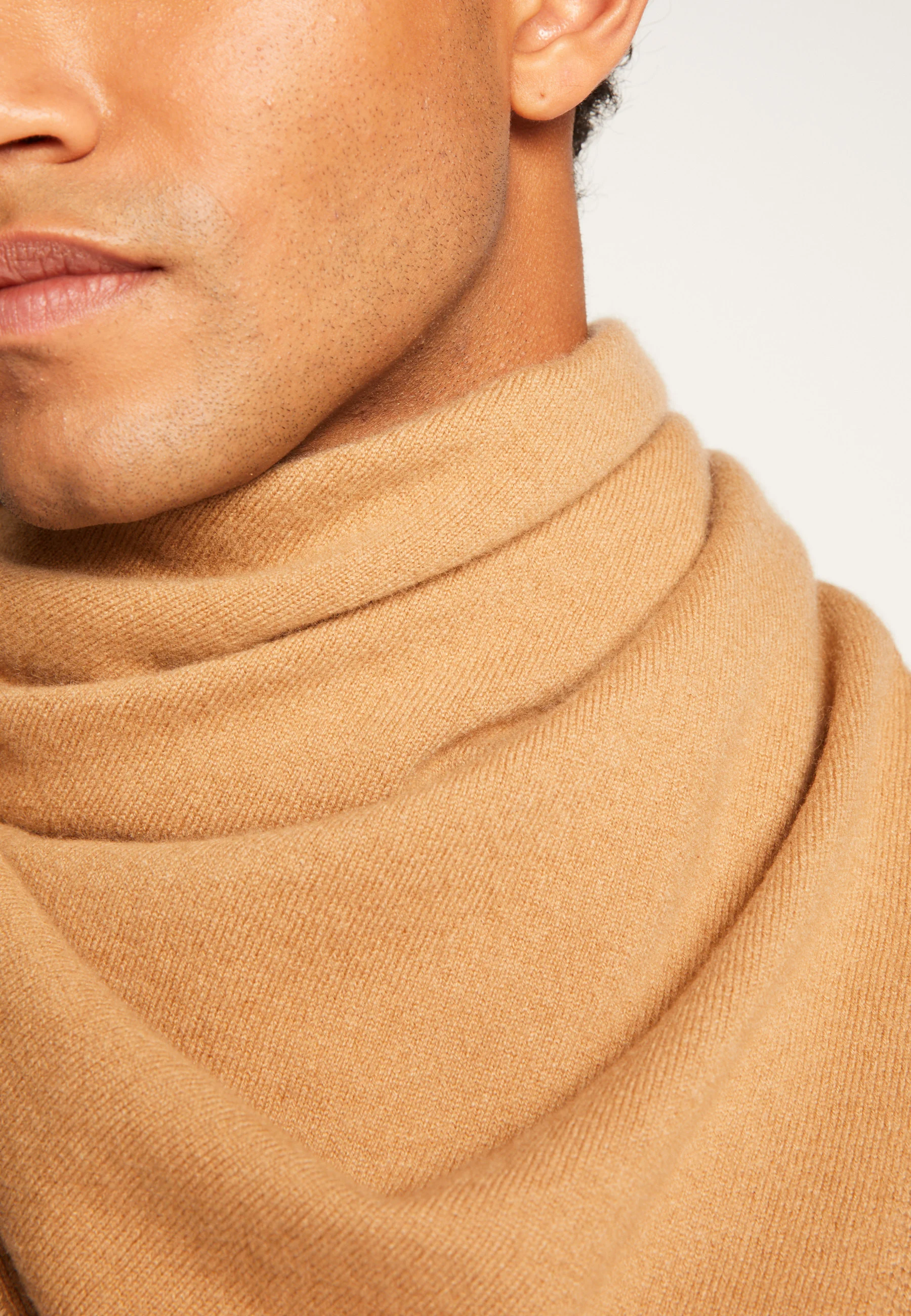 LOUAH24 - Foulard unisexe en cachemire | Marron